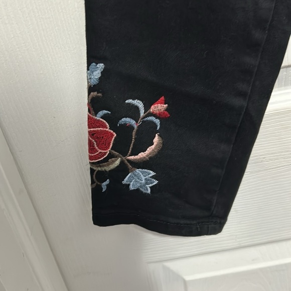 EARL skinny ankle embroidered jeans. Size 6 - Picture 3 of 11